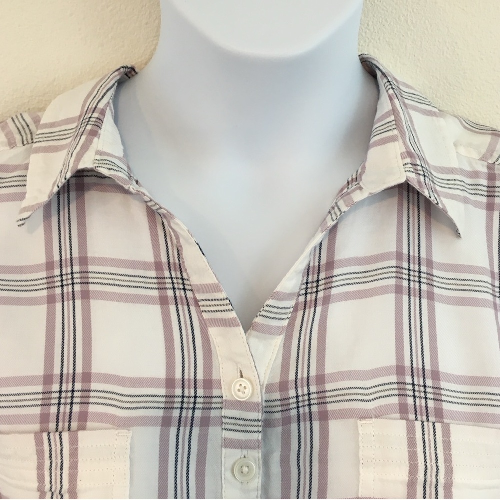 Blue Mountain | Plaid Long Sleeve Shirt